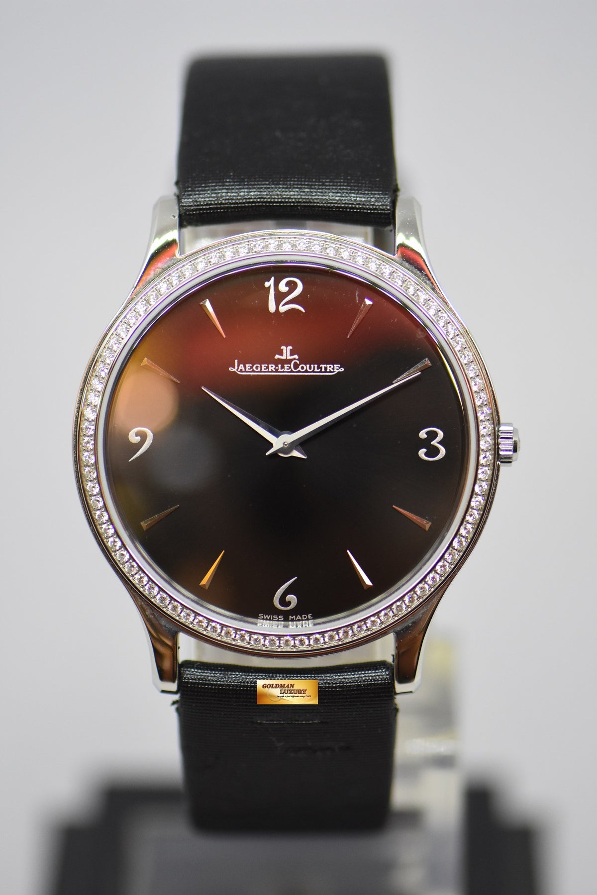 [SOLD] JLC MASTER CONTROL ULTRA THIN LADIES DIAMOND BEZEL 145.8.79.s MANUAL WINDING (NEAR MINT)