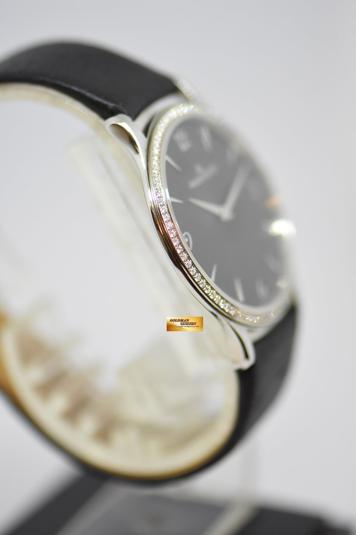 [SOLD] JLC MASTER CONTROL ULTRA THIN LADIES DIAMOND BEZEL 145.8.79.s MANUAL WINDING (NEAR MINT)