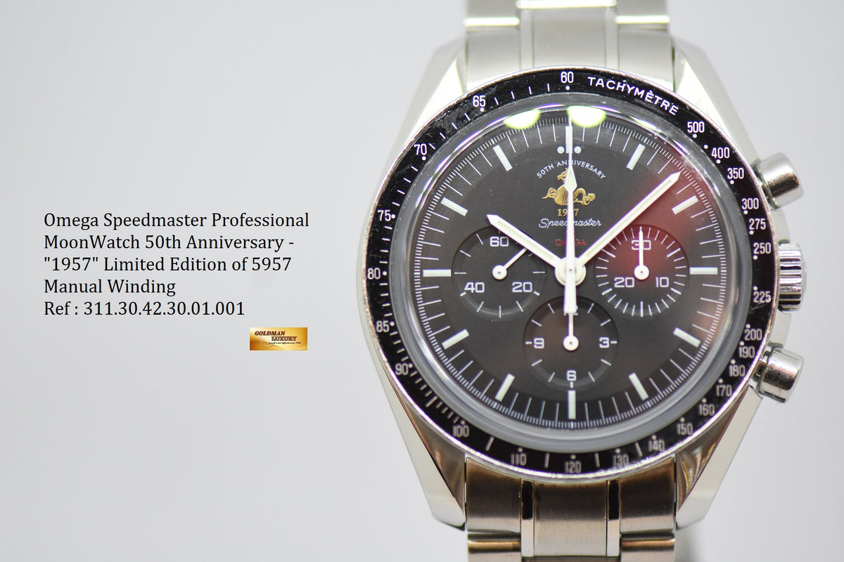 [SOLD] OMEGA SPEEDMASTER MOONWATCH 50TH ANNIVERSARY “1957” LIMITED EDITION MANUAL WINDING (NEAR MINT)