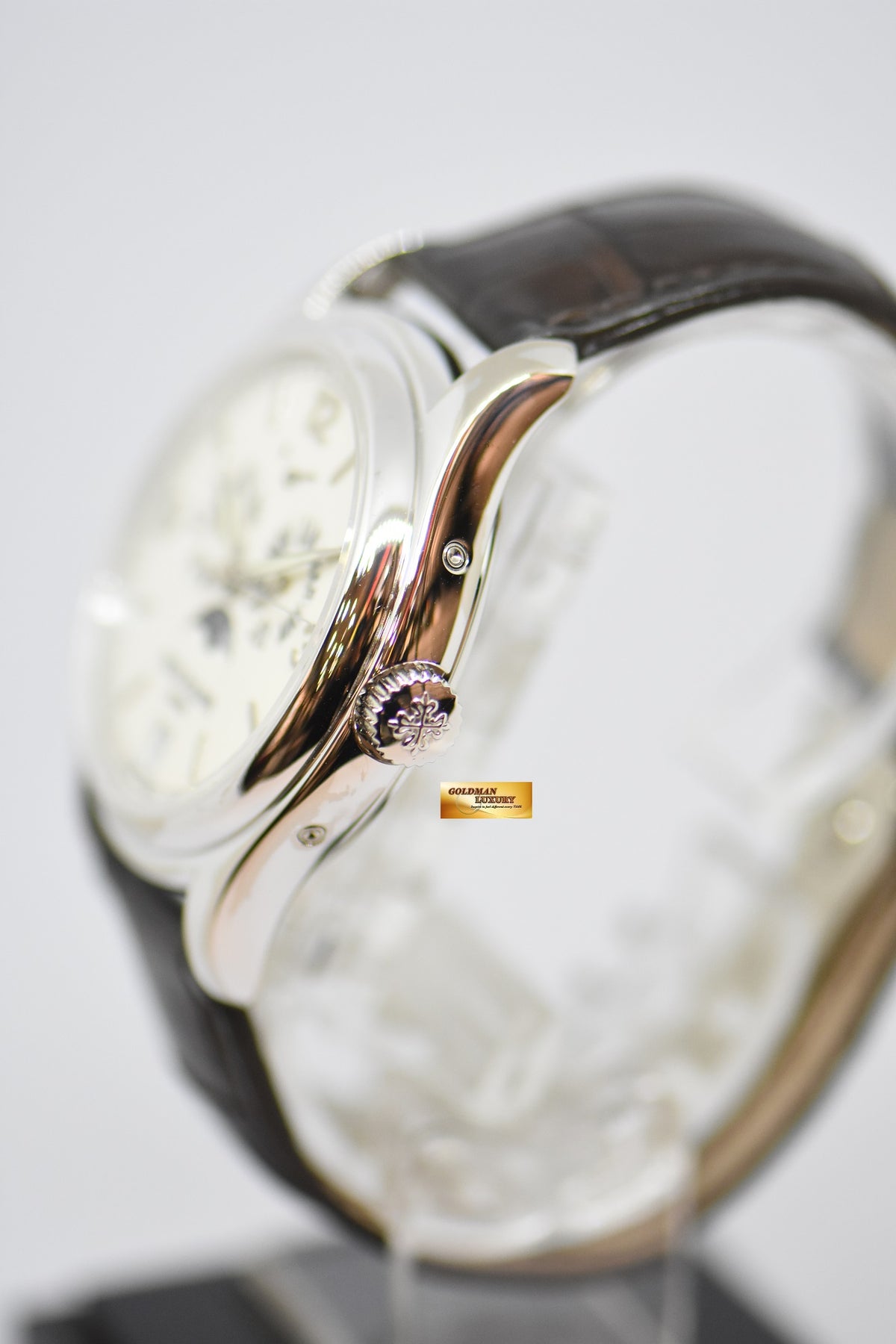 [SOLD] PATEK PHILIPPE COMPLICATIONS ANNUAL CALENDAR MOON-PHASE w/ POWER RESERVE 18K WHITE GOLD AUTOMATIC 5146G (MINT)