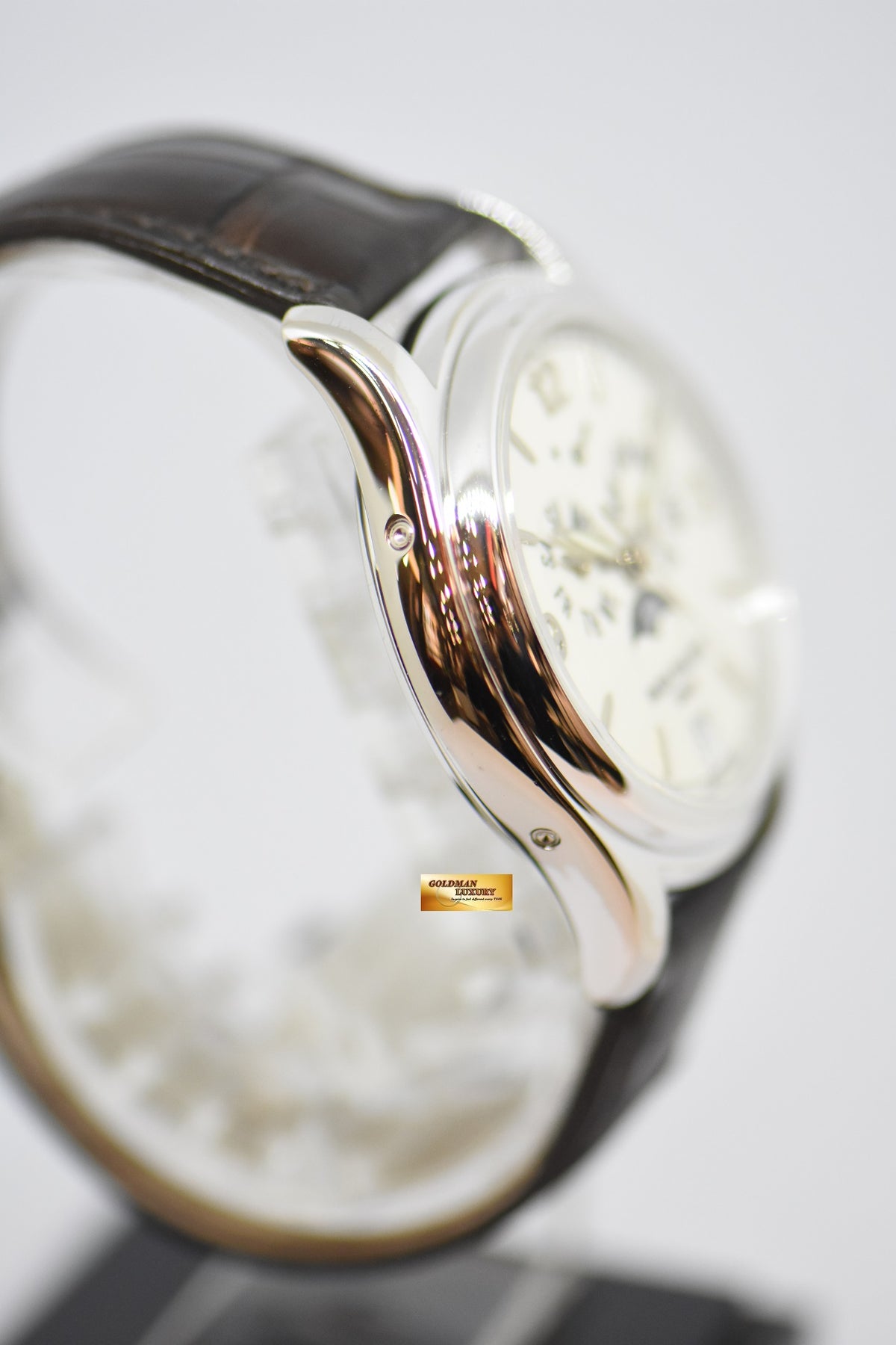 [SOLD] PATEK PHILIPPE COMPLICATIONS ANNUAL CALENDAR MOON-PHASE w/ POWER RESERVE 18K WHITE GOLD AUTOMATIC 5146G (MINT)