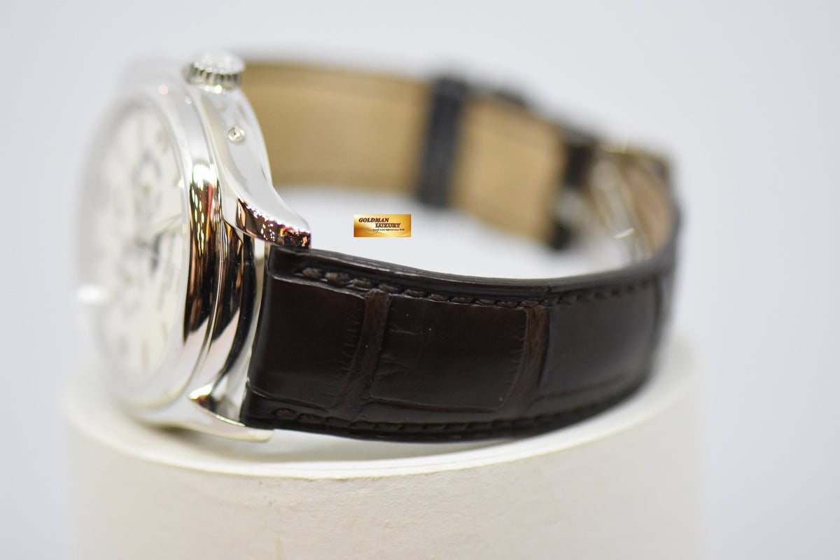 [SOLD] PATEK PHILIPPE COMPLICATIONS ANNUAL CALENDAR MOON-PHASE w/ POWER RESERVE 18K WHITE GOLD AUTOMATIC 5146G (MINT)