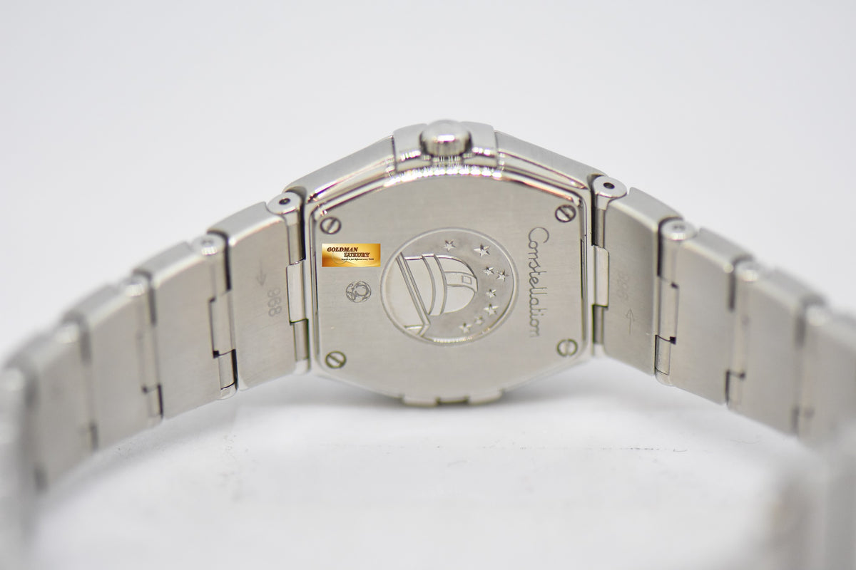 [SOLD] OMEGA CONSTELLATION 24mm STEEL IN BRACELET MOP DIAMOND DIAL QUARTZ (MINT)