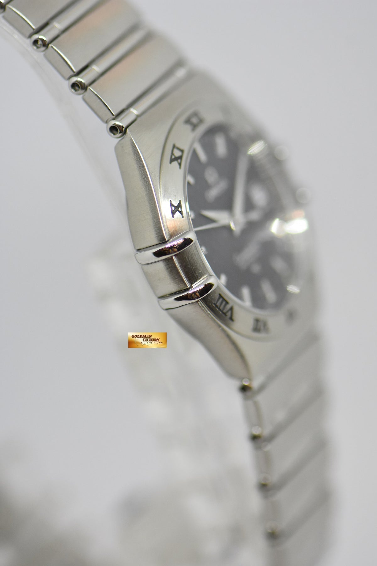 [SOLD] OMEGA CONSTELLATION LADIES 27mm STEEL IN BRACELET TEXTURED BLUE DIAL AUTOMATIC 1592.4000 (NEAR MINT)