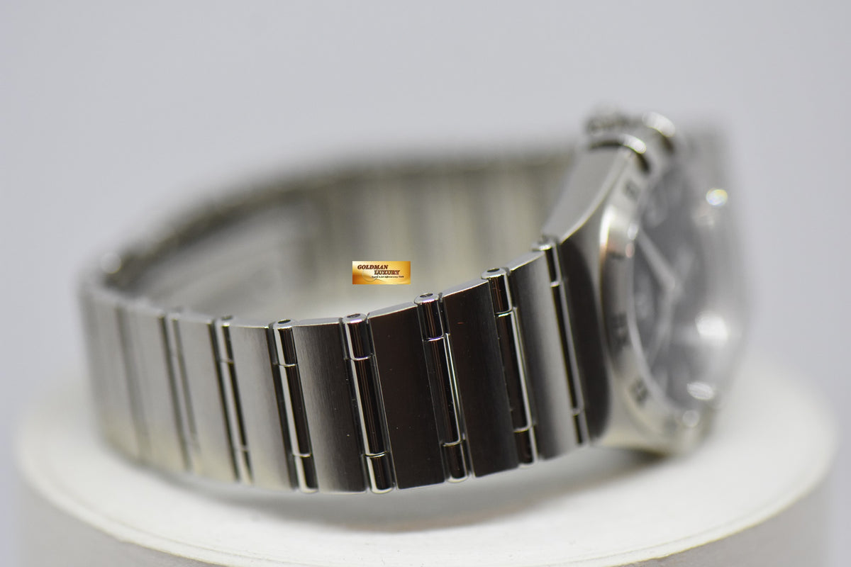 [SOLD] OMEGA CONSTELLATION LADIES 27mm STEEL IN BRACELET TEXTURED BLUE DIAL AUTOMATIC 1592.4000 (NEAR MINT)