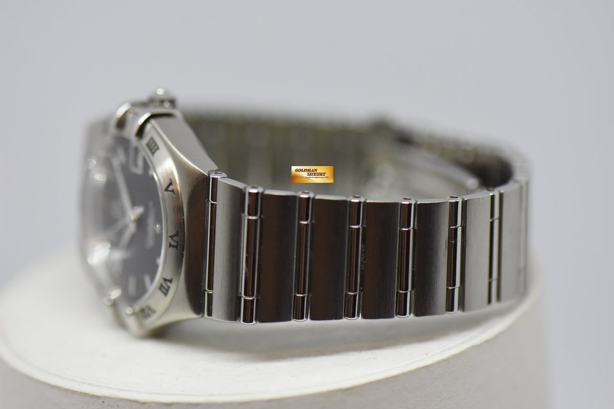 [SOLD] OMEGA CONSTELLATION LADIES 27mm STEEL IN BRACELET TEXTURED BLUE DIAL AUTOMATIC 1592.4000 (NEAR MINT)