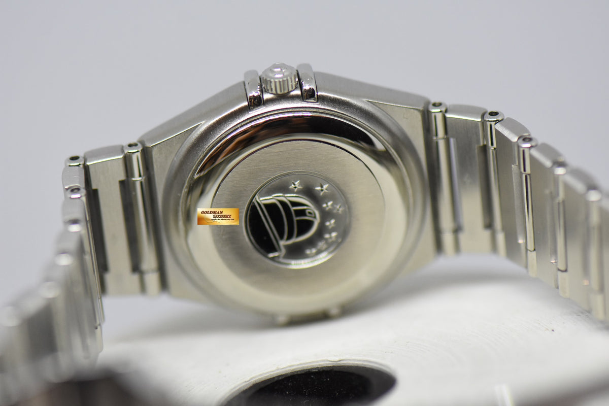 [SOLD] OMEGA CONSTELLATION LADIES 27mm STEEL IN BRACELET TEXTURED BLUE DIAL AUTOMATIC 1592.4000 (NEAR MINT)