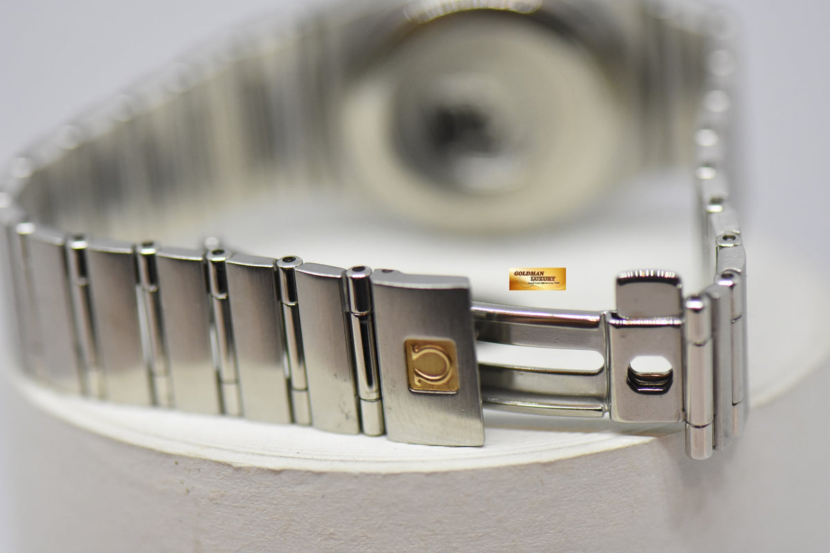 [SOLD] OMEGA CONSTELLATION LADIES 27mm STEEL IN BRACELET TEXTURED BLUE DIAL AUTOMATIC 1592.4000 (NEAR MINT)