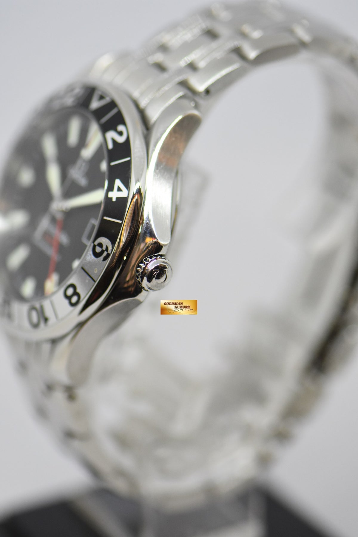 [SOLD] OMEGA SEAMASTER 300 GMT “50TH ANNIVERSARY” STEEL IN BRACELET BLACK DIAL AUTOMATIC 2534.5000 (NEAR MINT)