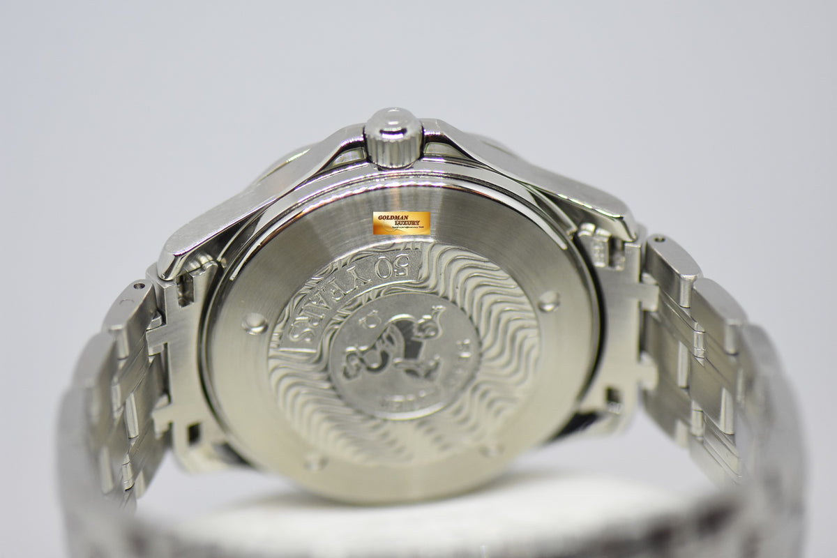 [SOLD] OMEGA SEAMASTER 300 GMT “50TH ANNIVERSARY” STEEL IN BRACELET BLACK DIAL AUTOMATIC 2534.5000 (NEAR MINT)