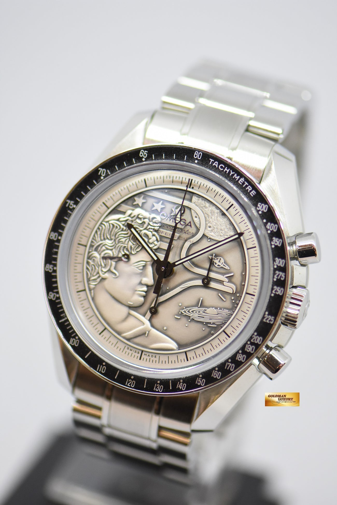 SOLD] OMEGA SPEEDMASTER CHRONOGRAPH MOONWATCH APOLLO 17 SILVER
