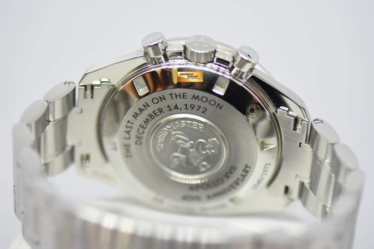 [SOLD] OMEGA SPEEDMASTER CHRONOGRAPH MOONWATCH APOLLO 17 SILVER COIN “ZEUS” DIAL 40TH ANNIVERSARY LIMITED EDITION (MINT)