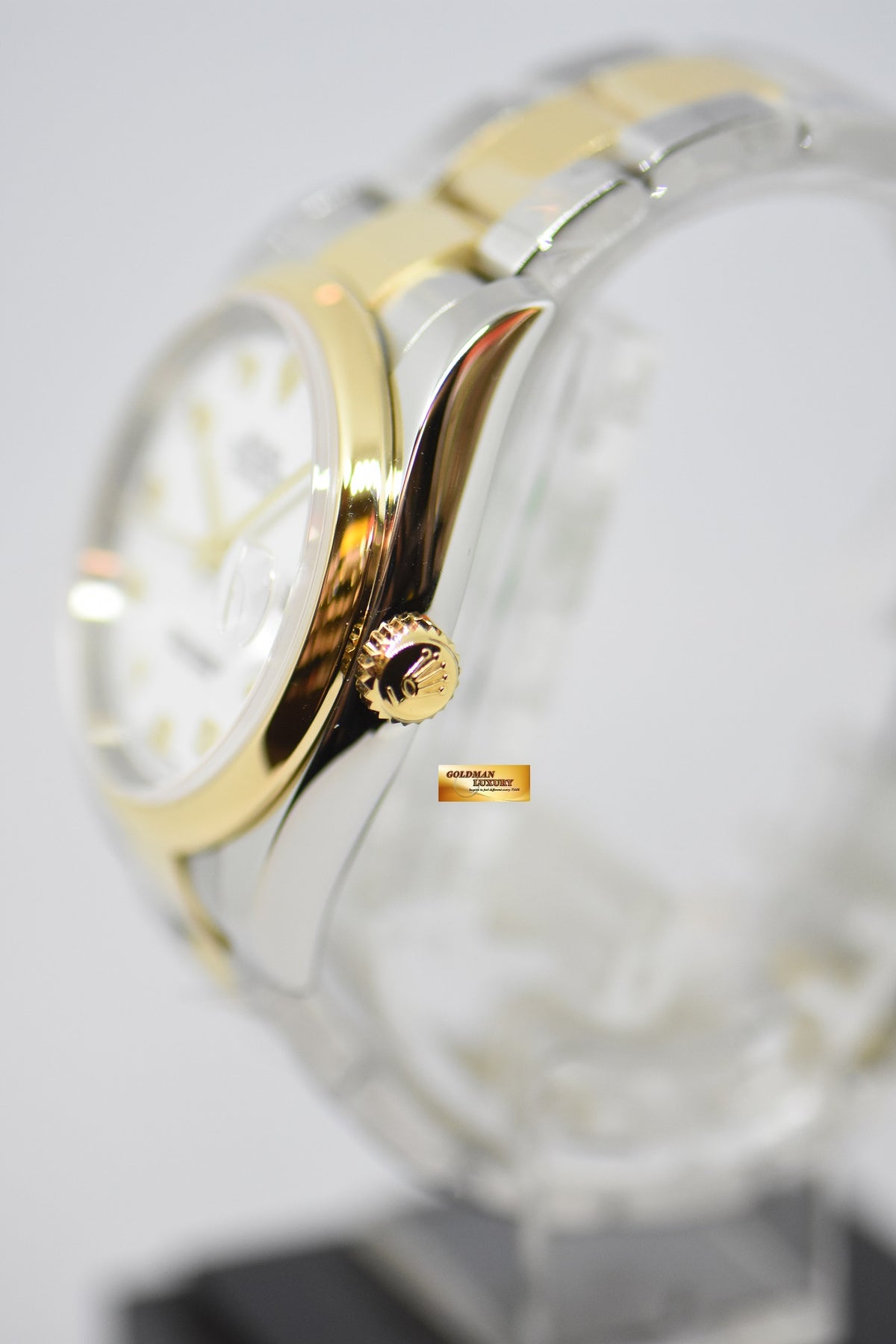 [SOLD] ROLEX OYSTER DATEJUST 36mm ARABIC NUMERAL DIAL HALF-GOLD OYSTER BRACELET AUTOMATIC 116203 (LNIB)