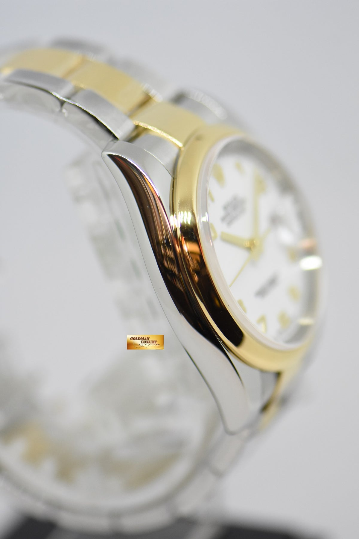 [SOLD] ROLEX OYSTER DATEJUST 36mm ARABIC NUMERAL DIAL HALF-GOLD OYSTER BRACELET AUTOMATIC 116203 (LNIB)