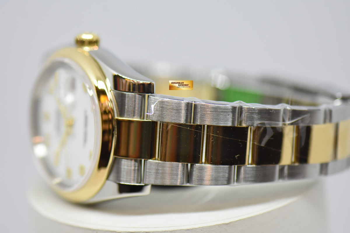 [SOLD] ROLEX OYSTER DATEJUST 36mm ARABIC NUMERAL DIAL HALF-GOLD OYSTER BRACELET AUTOMATIC 116203 (LNIB)
