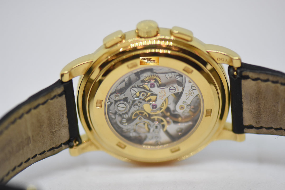 [SOLD] PATEK PHILIPPE CHRONOGRAPH 40mm YELLOW GOLD IN LEATHER MANUAL WINDING 5070J (NEAR MINT)