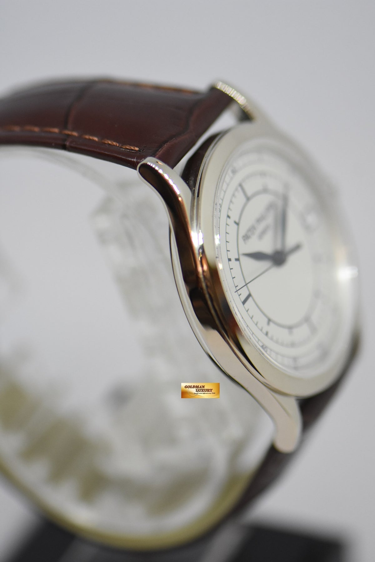 [SOLD] PATEK PHILIPPE CALATRAVA 38mm WHITE GOLD SECTOR DIAL AUTOMATIC 5296G (NEAR MINT)