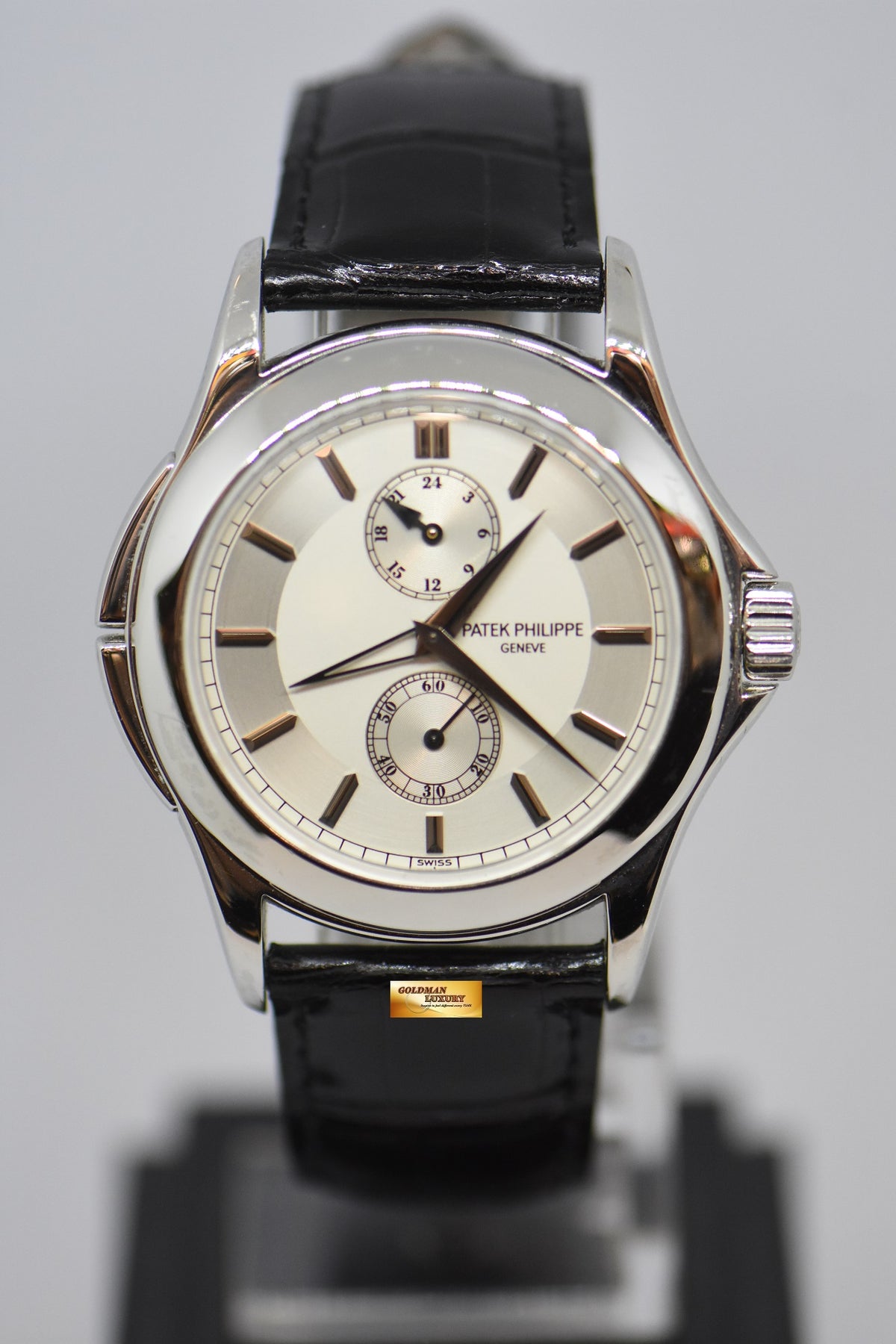 [SOLD] PATEK PHILIPPE TRAVEL TIME 37mm PLATINUM MANUAL WINDING 5134P (NEAR MINT)