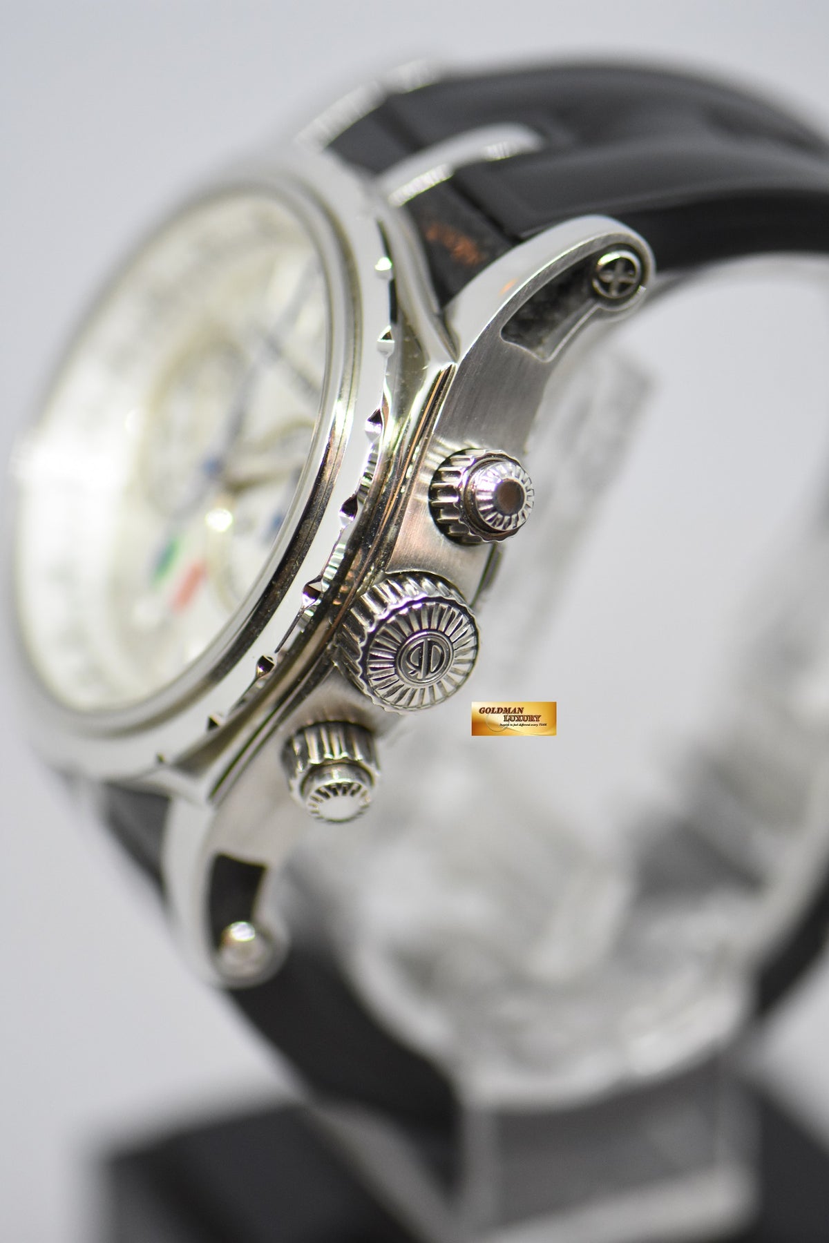 [SOLD] ROGER DUBUIS SYMPATHIE CHRONOGRAPH 43mm ITALIAN EDITION STEEL IN RUBBER MANUAL WINDING LIMITED EDITION OF 88 (NEAR MINT)