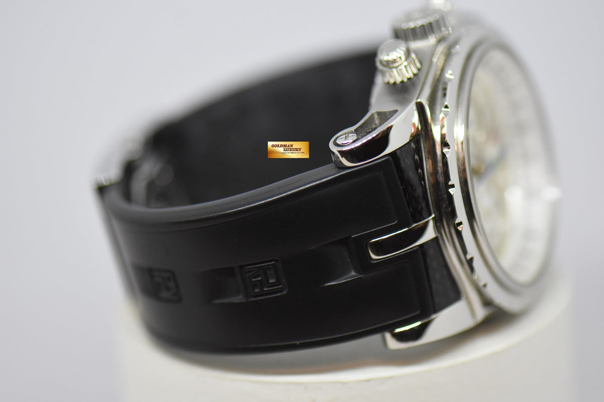 [SOLD] ROGER DUBUIS SYMPATHIE CHRONOGRAPH 43mm ITALIAN EDITION STEEL IN RUBBER MANUAL WINDING LIMITED EDITION OF 88 (NEAR MINT)