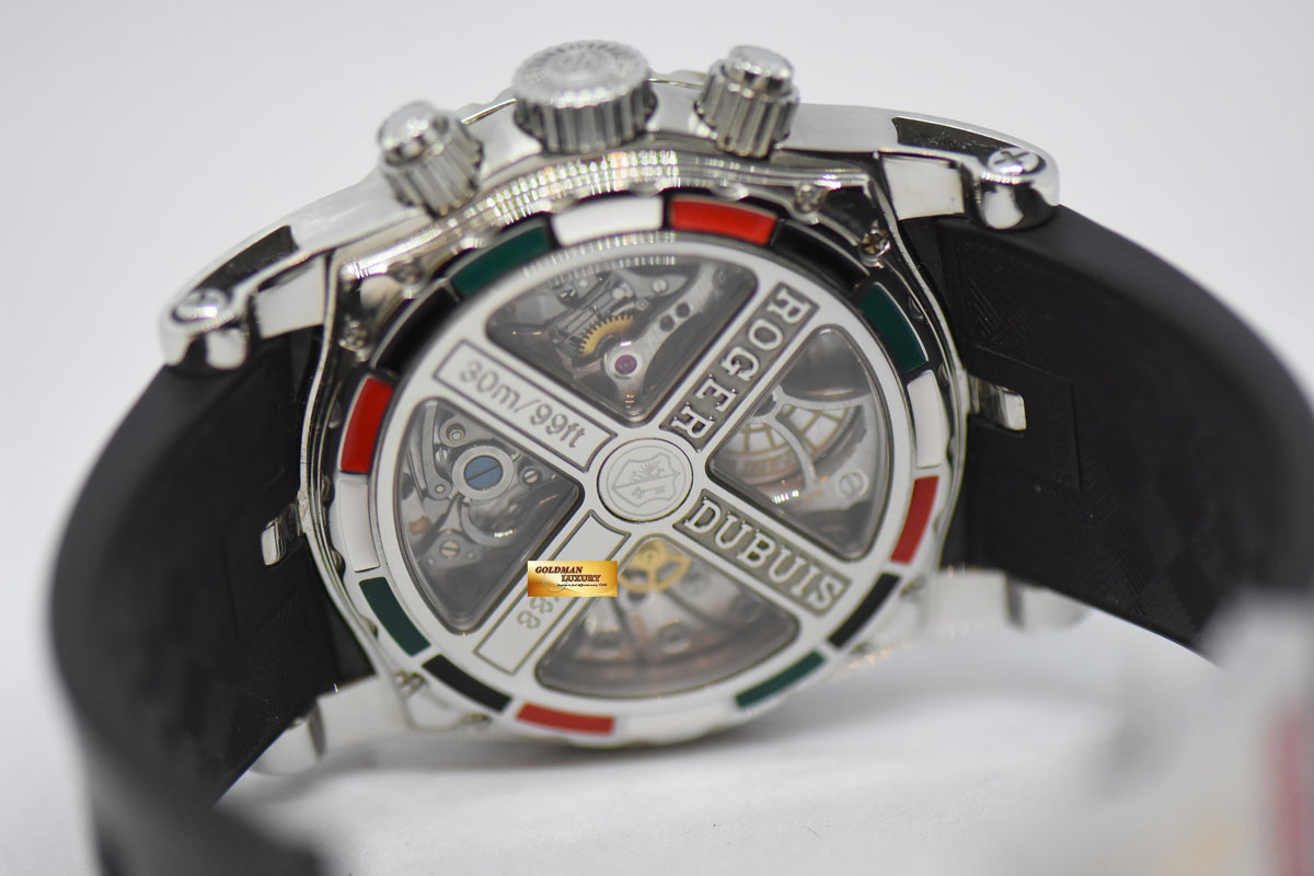 [SOLD] ROGER DUBUIS SYMPATHIE CHRONOGRAPH 43mm ITALIAN EDITION STEEL IN RUBBER MANUAL WINDING LIMITED EDITION OF 88 (NEAR MINT)