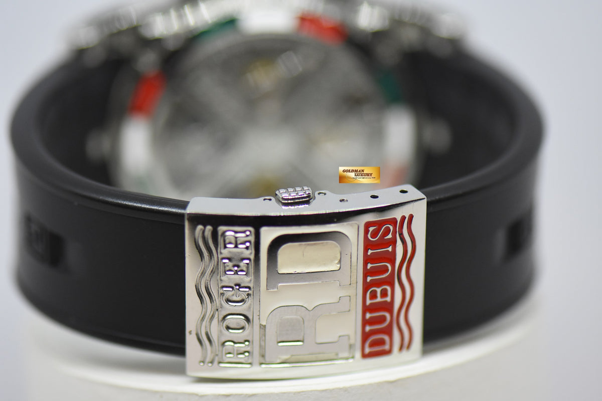 [SOLD] ROGER DUBUIS SYMPATHIE CHRONOGRAPH 43mm ITALIAN EDITION STEEL IN RUBBER MANUAL WINDING LIMITED EDITION OF 88 (NEAR MINT)