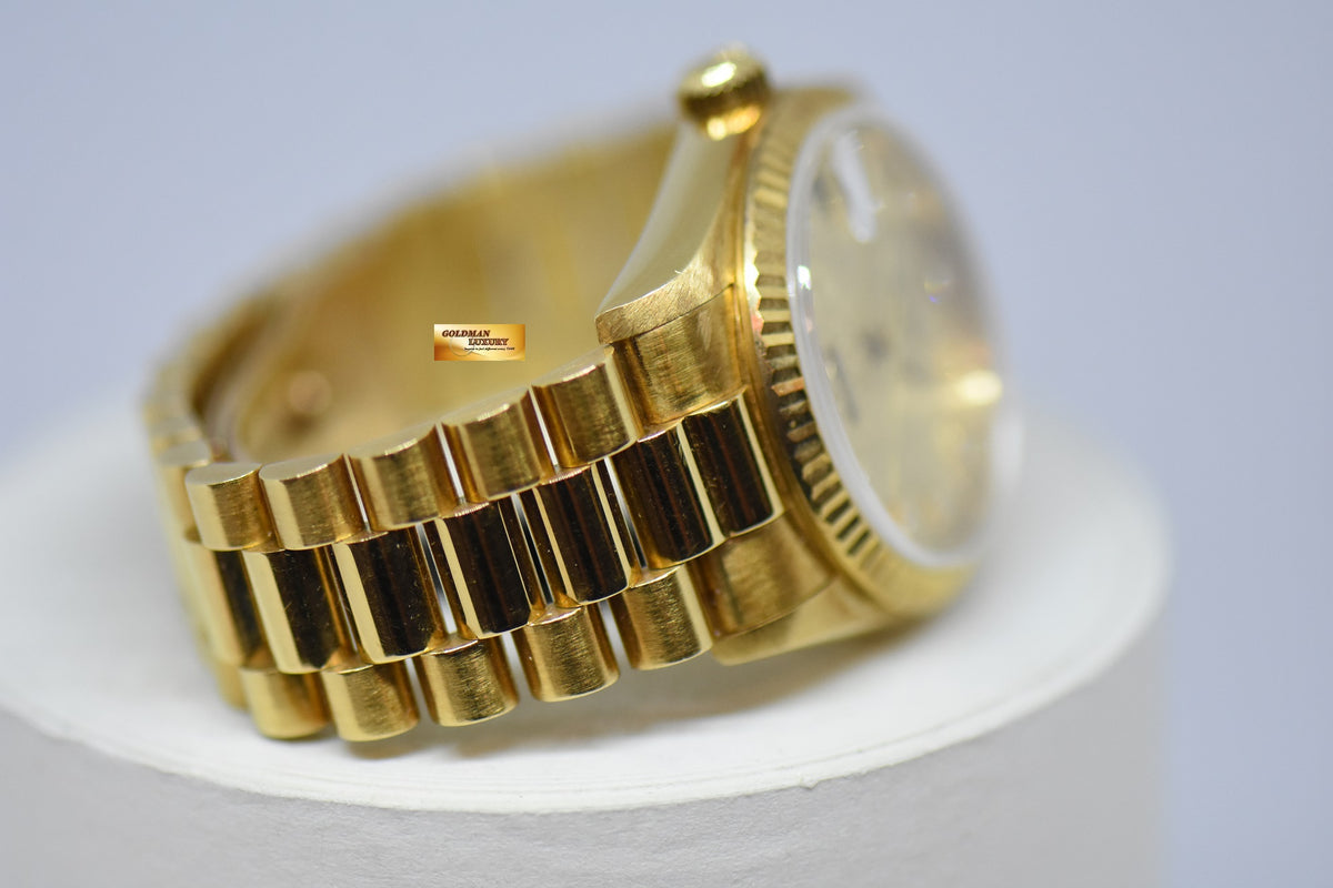 [SOLD] ROLEX OYSTER PERPETUAL DATEJUST 31mm GOLD DIAMOND COMPUTER DIAL 68278 (MINT)