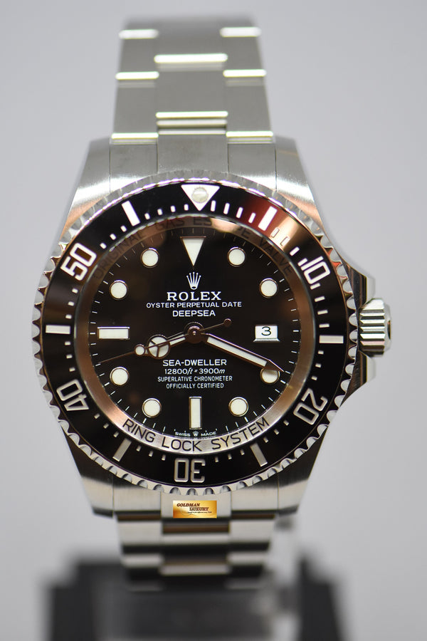 [SOLD] ROLEX OYSTER PERPETUAL DEEPSEA 44mm STEEL IN BRACELET BLACK DIAL 126660 (NEW MODEL) (MINT)