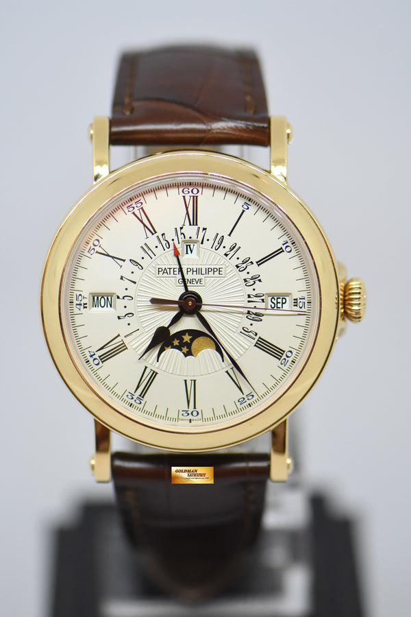 PATEK PHILIPPE GRAND COMPLICATION PERPETUAL CALENDAR 18K YELLOW GOLD IN OFFICER’S CASE AUTOMATIC 5159J (MINT)