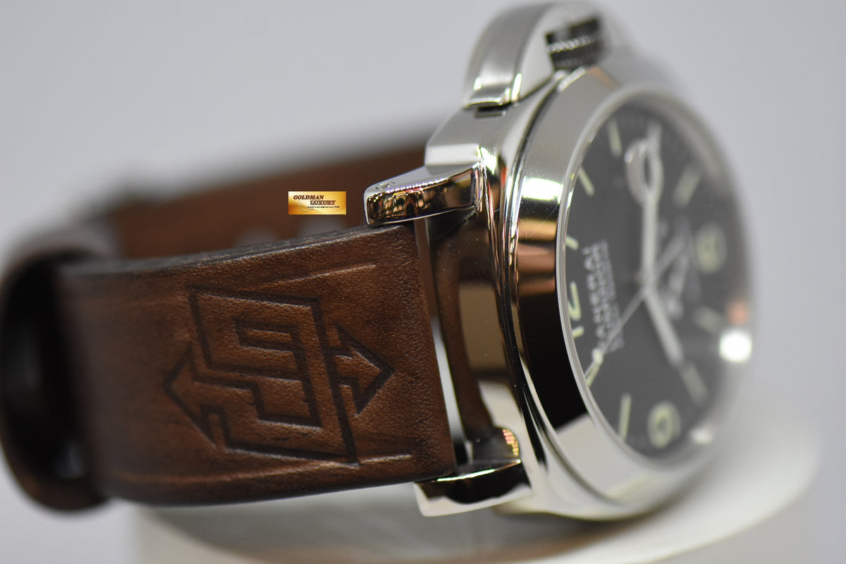 [SOLD] PANERAI LUMINOR MARINA 44mm POWER RESERVE STEEL IN LEATHER STRAP PAM 27 AUTOMATIC (MINT)