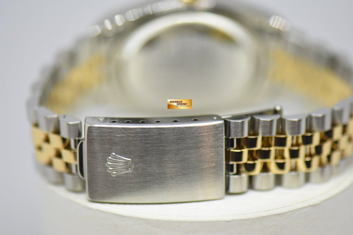 [SOLD] ROLEX OYSTER DATEJUST 36mm ARABIC NUMERAL COMPUTER DIAL HALF-GOLD JUBILEE BRACELET AUTOMATIC 16233 (MINT)