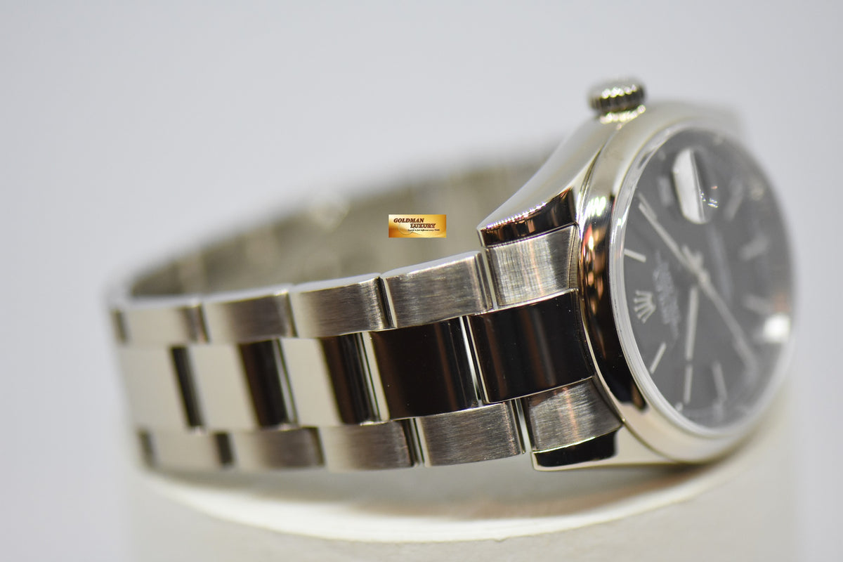 [SOLD] ROLEX OYSTER DAY-DATE 36mm WHITE GOLD OYSTER BRACELET BLACK DIAL AUTOMATIC 118209 (MINT) [DOUBLE QUICK-SET DATE]