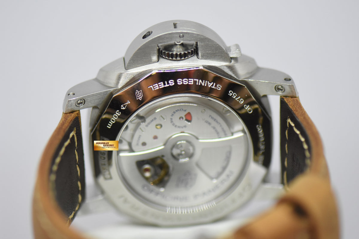 [SOLD] PANERAI LUMINOR 1950 GMT 3 DAYS POWER RESERVE 44mm P.9000 AUTOMATIC PAM 320 (MINT)
