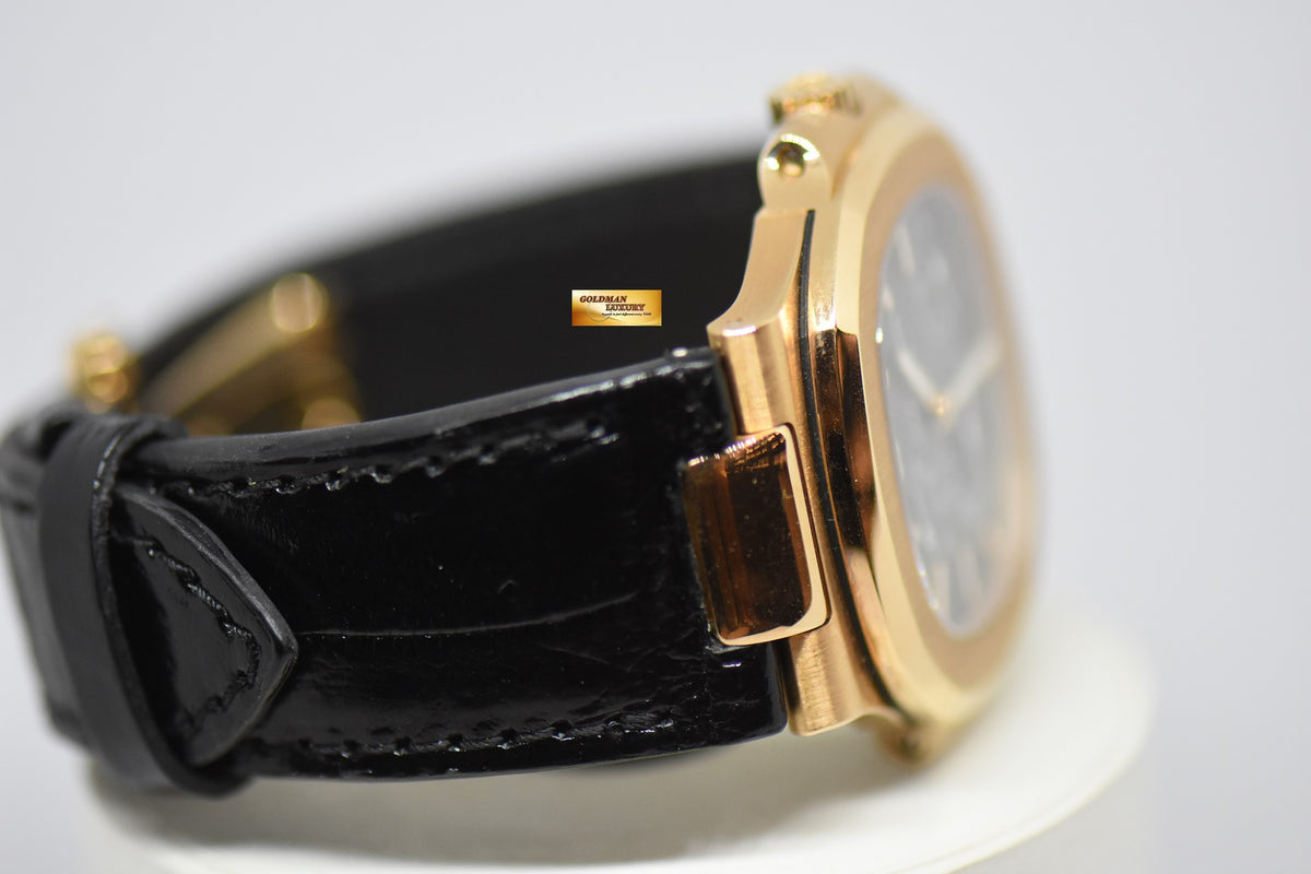 [SOLD] PATEK PHILIPPE NAUTILUS 18K ROSE GOLD IN LEATHER STRAP POWER RESERVE MOONPHASE 5712R (MINT)