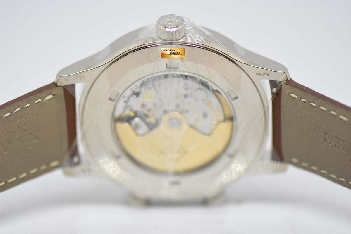 [SOLD] PATEK PHILIPPE PILOT 42mm TRAVEL TIME WHITE GOLD IN LEATHER STRAP 5524G (NEW-UNWORN)