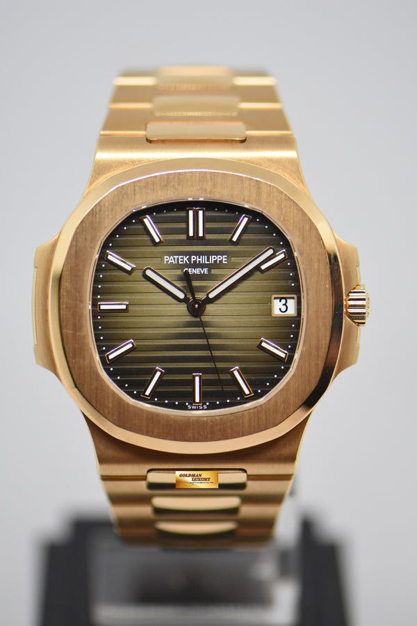 [SOLD] PATEK PHILIPPE NAUTILUS 40mm 18K ROSE GOLD IN BRACELET AUTOMATIC 5711/1R (LNIB)