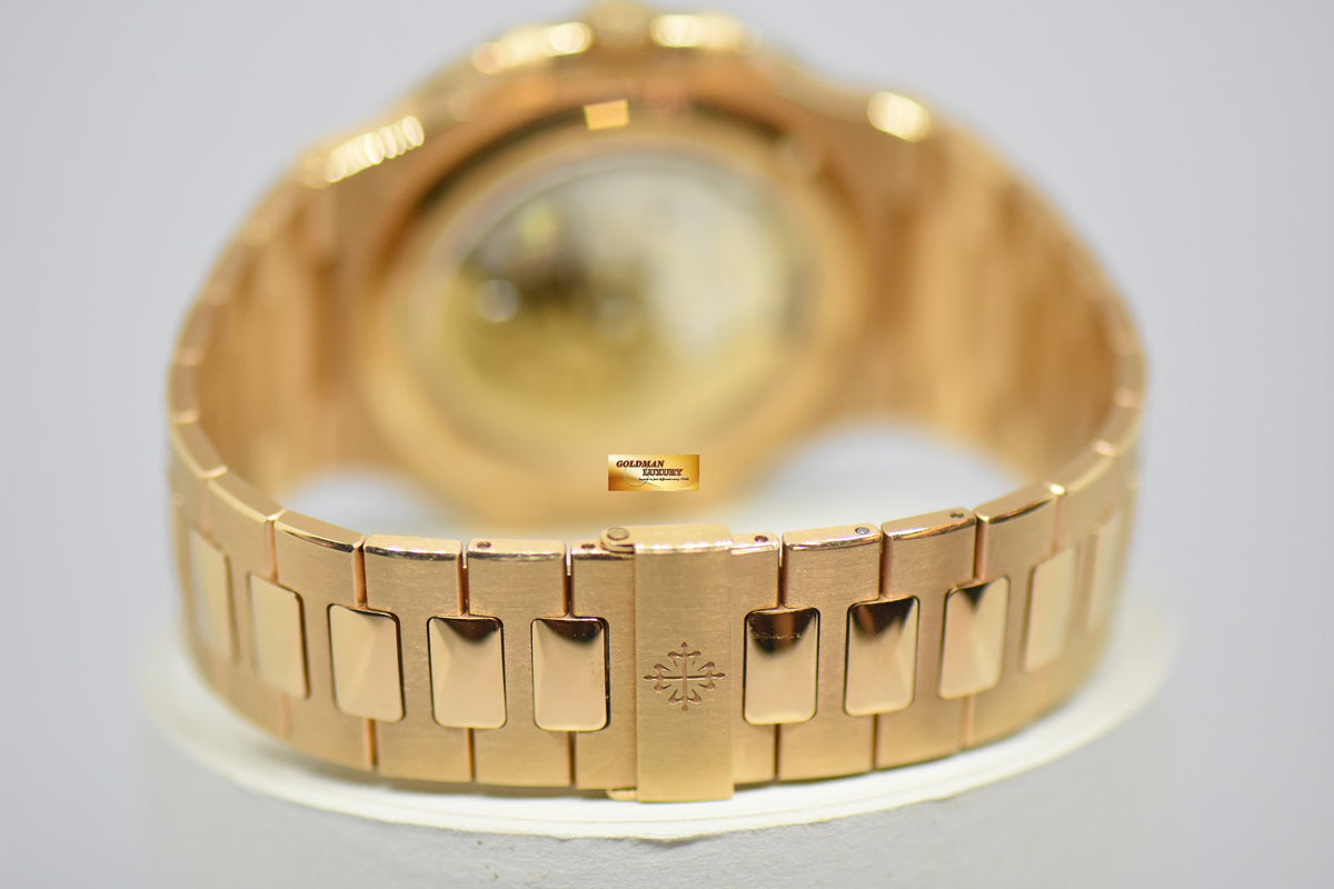 [SOLD] PATEK PHILIPPE NAUTILUS 40mm 18K ROSE GOLD IN BRACELET AUTOMATIC 5711/1R (LNIB)