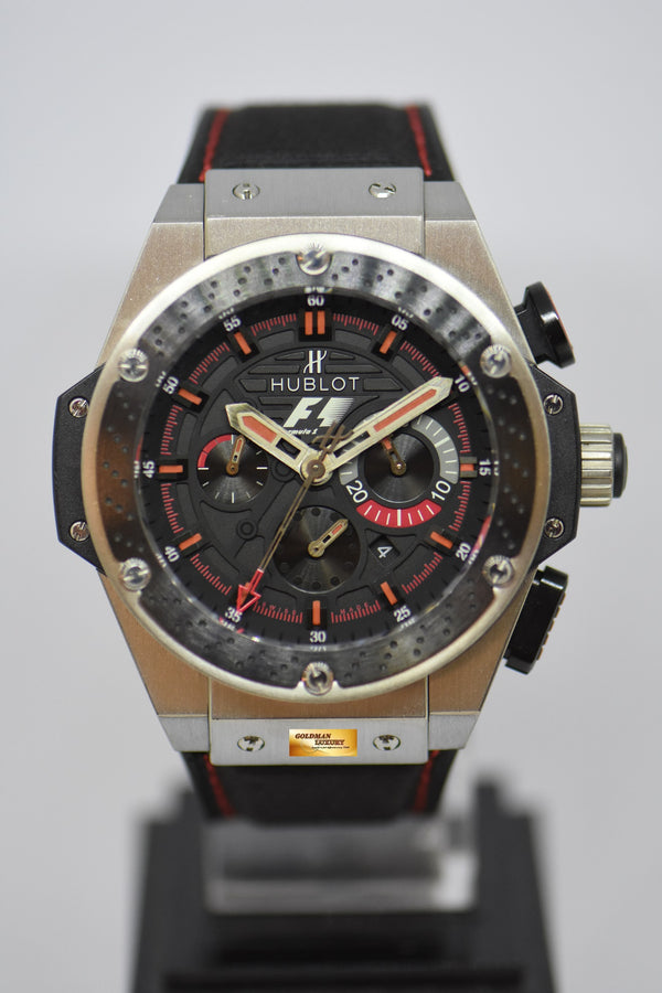 [SOLD] HUBLOT BIG BANG KING POWER FORMULA ONE CHRONOGRAPH 48mm TITANIUM AUTOMATIC 703.ZM.1123.NR.FM010 (MINT)