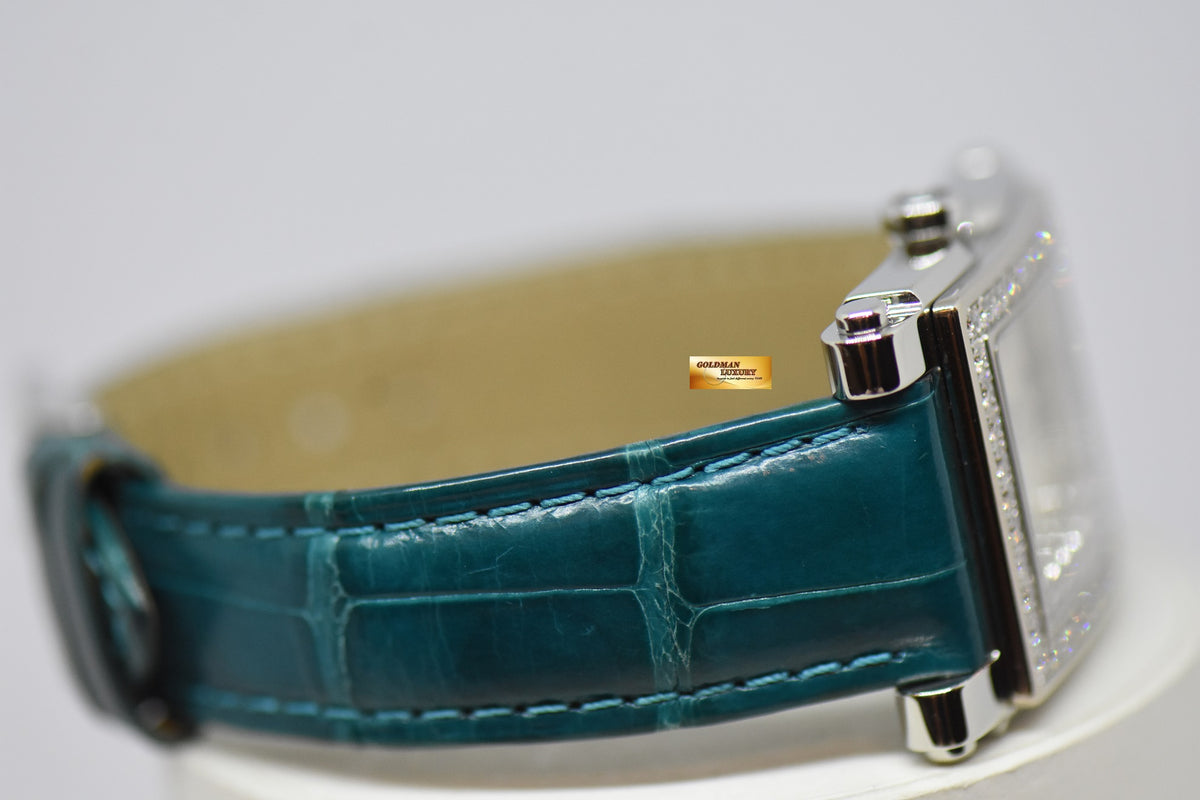 [SOLD] CHOPARD HAPPY SPORTS ORIGINAL DIAMONDS MOP DIAL LADIES STEEL IN LEATHER STRAP QUARTZ 27/8504 (MINT)