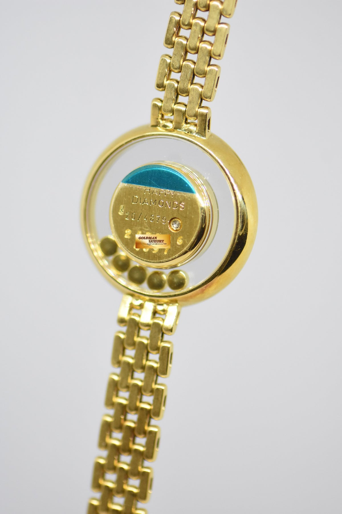 [SOLD] CHOPARD HAPPY DIAMONDS LADIES YELLOW GOLD QUARTZ 20/4879 (MINT)