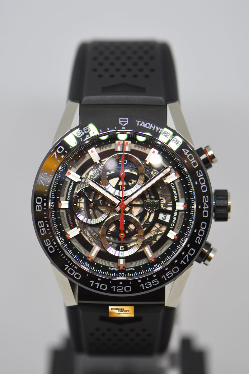 SOLD TAG HEUER CARRERA HEUER 01 45mm CHRONOGRAPH CERAMIC BEZEL