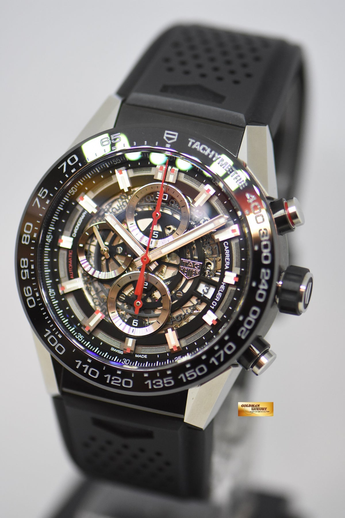 [SOLD] TAG HEUER CARRERA HEUER 01 45mm CHRONOGRAPH CERAMIC BEZEL AUTOMATIC CAR2A1Z-0 (UNWORN)