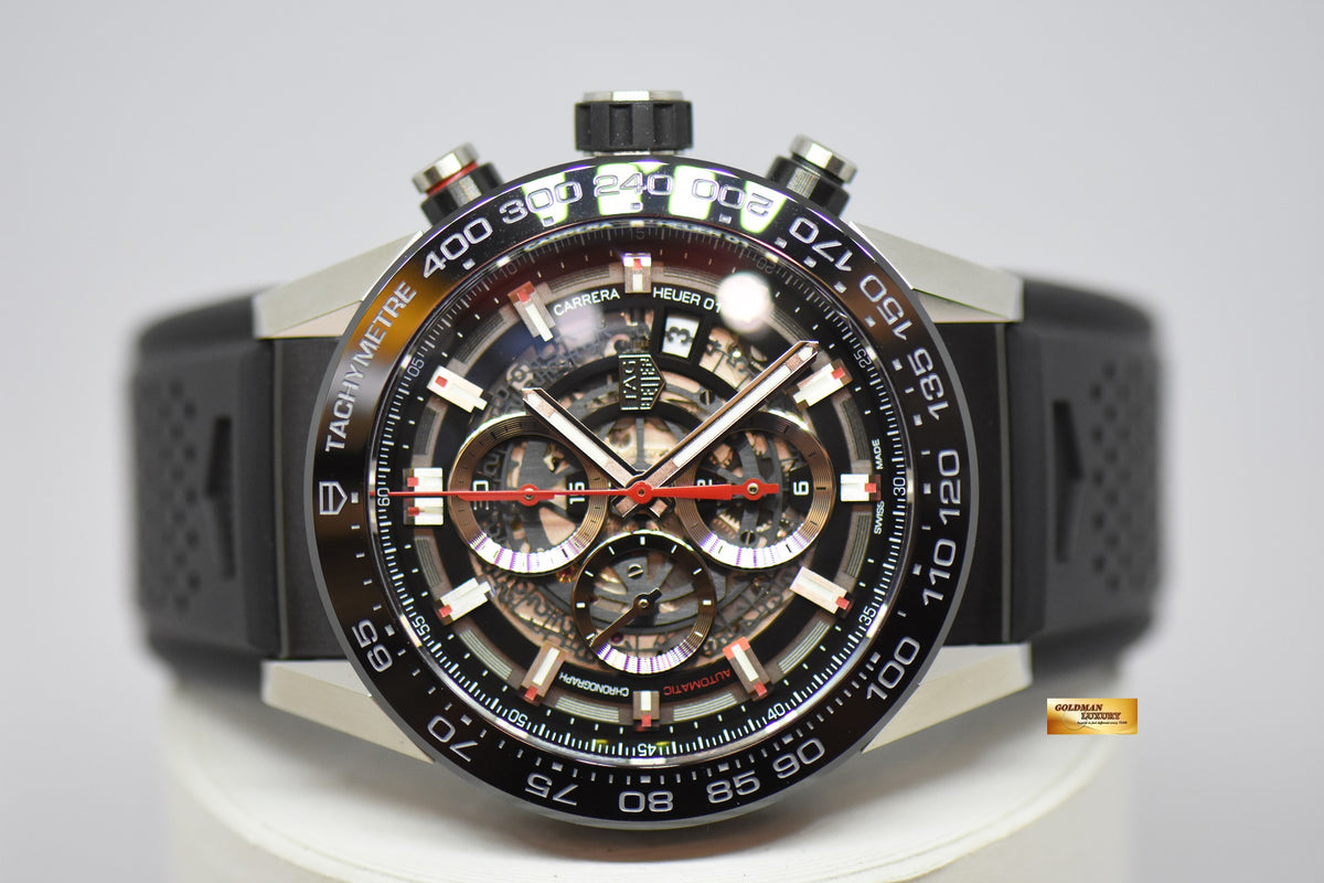 [SOLD] TAG HEUER CARRERA HEUER 01 45mm CHRONOGRAPH CERAMIC BEZEL AUTOMATIC CAR2A1Z-0 (UNWORN)