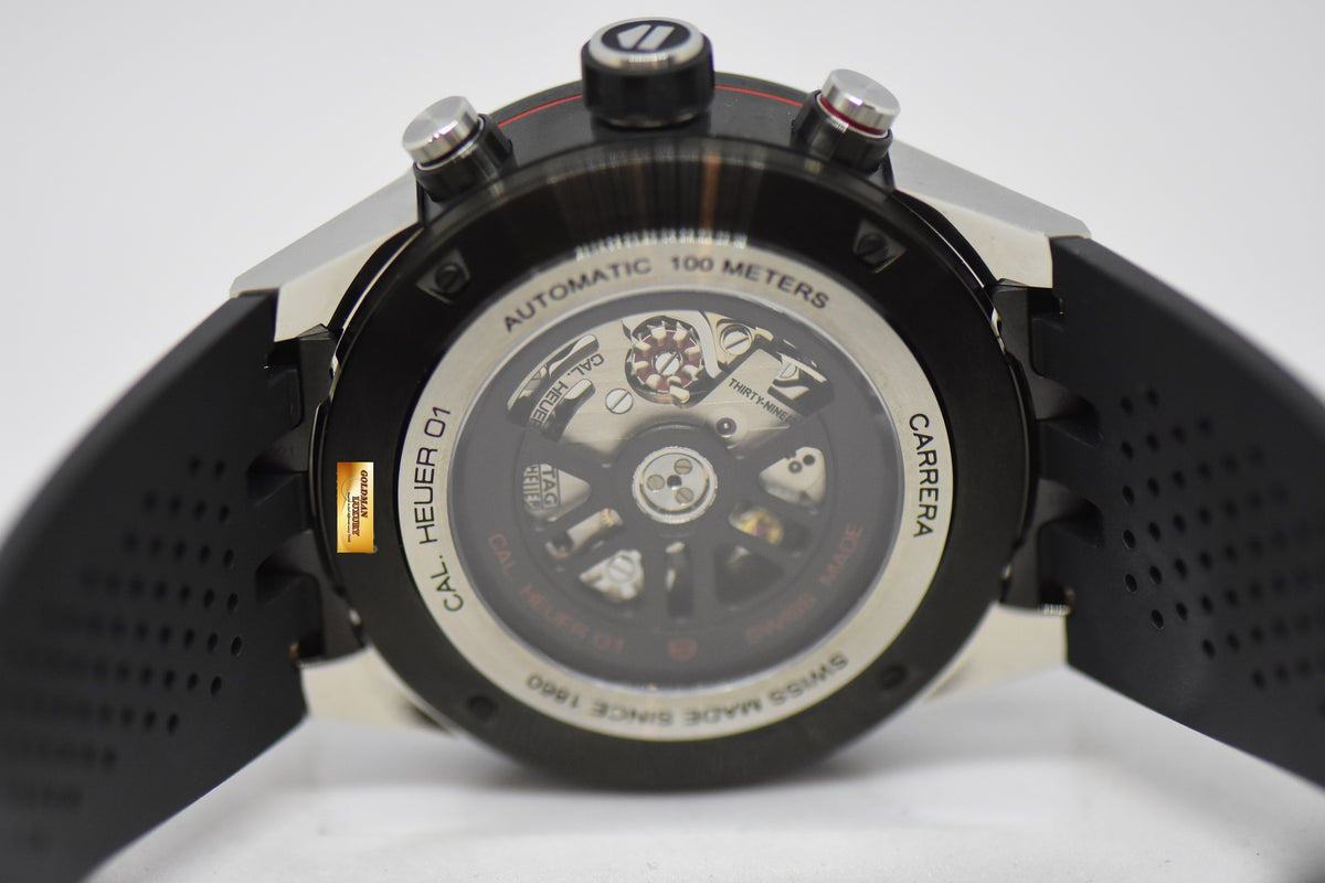 [SOLD] TAG HEUER CARRERA HEUER 01 45mm CHRONOGRAPH CERAMIC BEZEL AUTOMATIC CAR2A1Z-0 (UNWORN)