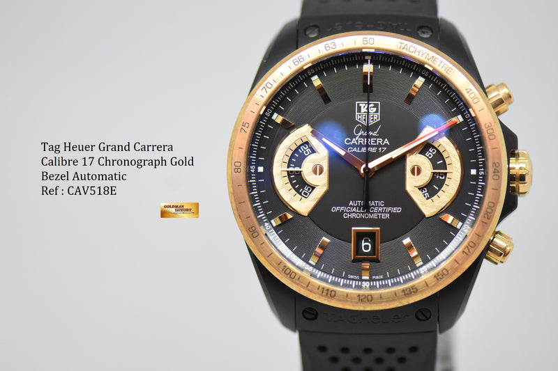 Tag heuer grand sales carrera calibre 17 gold