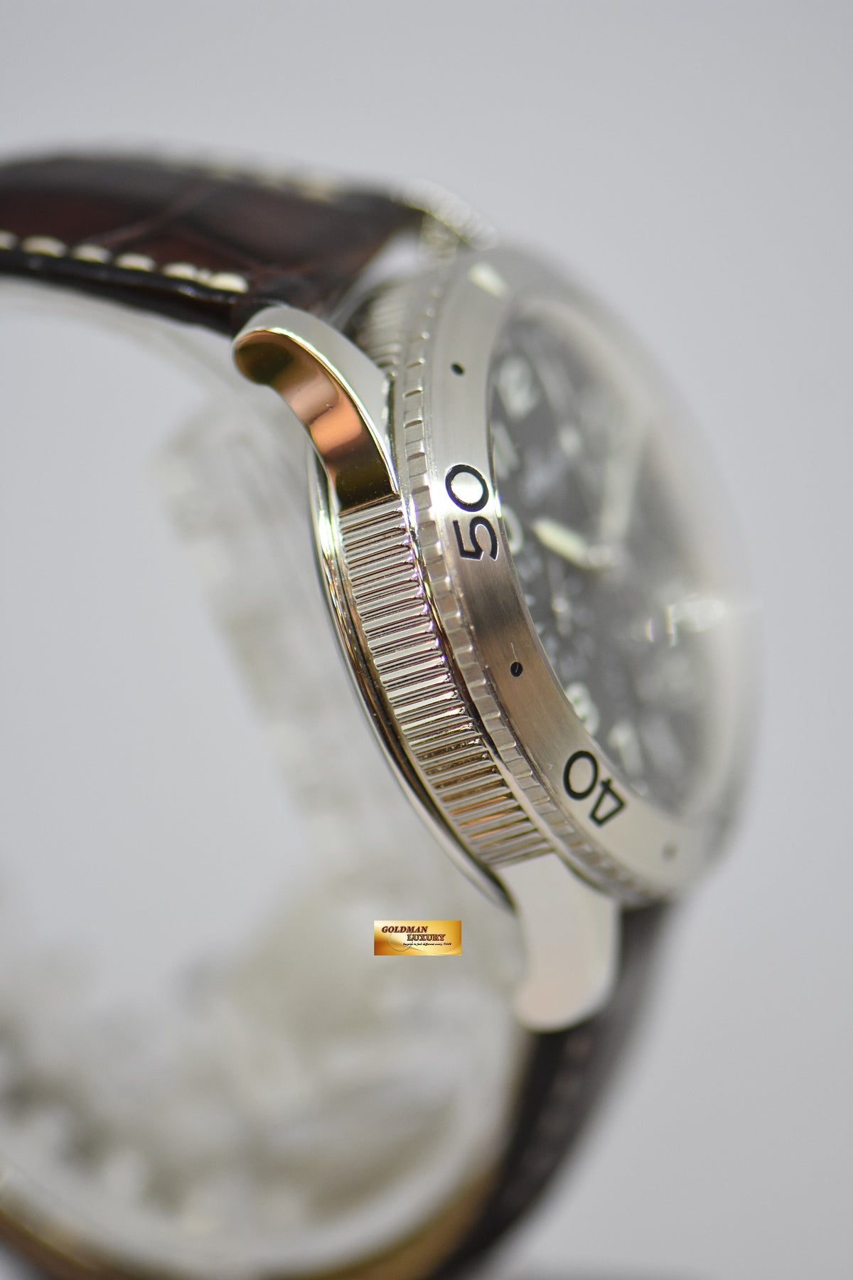 [SOLD] BREGUET TRANSATLANTIQUE TYPE XX CHRONOGRAPH 39mm STEEL IN LEATHER STRAP AUTOMATIC BLACK 3820ST (MINT)