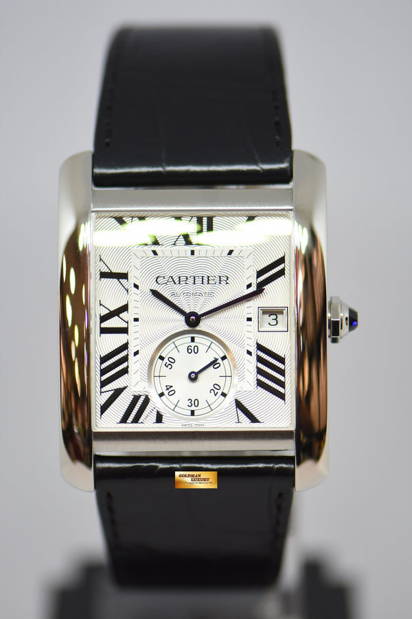 [SOLD] CARTIER TANK MC LARGE MEN’S STEEL IN LEATHER STRAP AUTOMATIC 3589 (MINT)