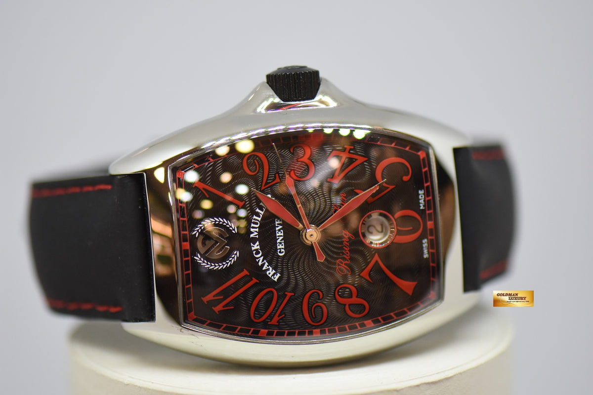 [SOLD] FRANCK MULLER CASABLANCA “RISING SUN” STEEL RED/BLACK DIAL LIMITED EDITION AUTOMATIC 8080 SC DT (MINT)