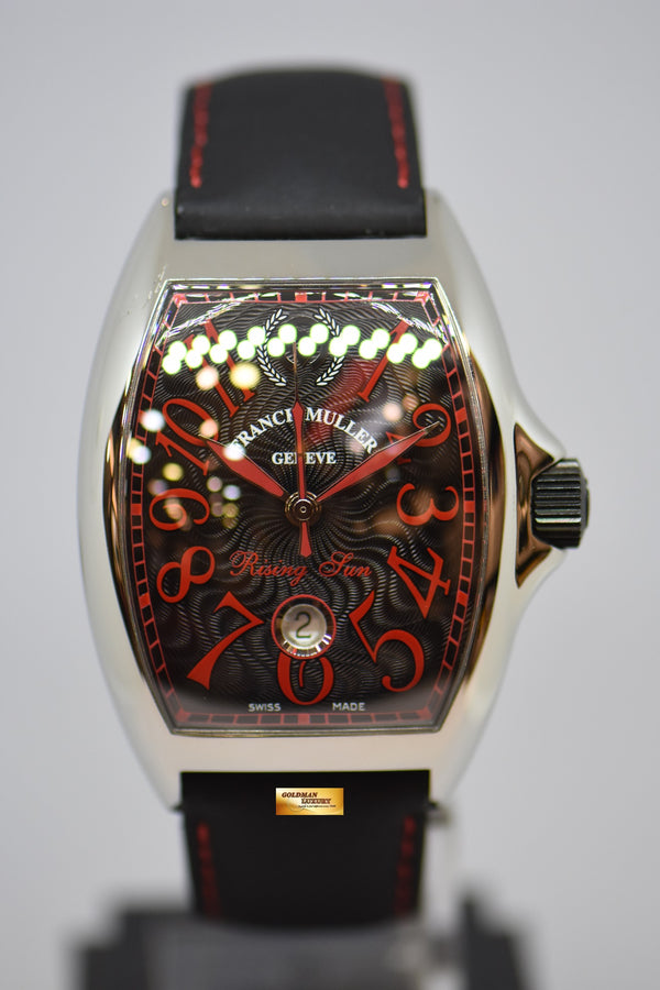 [SOLD] FRANCK MULLER CASABLANCA “RISING SUN” STEEL RED/BLACK DIAL LIMITED EDITION AUTOMATIC 8080 SC DT (MINT)