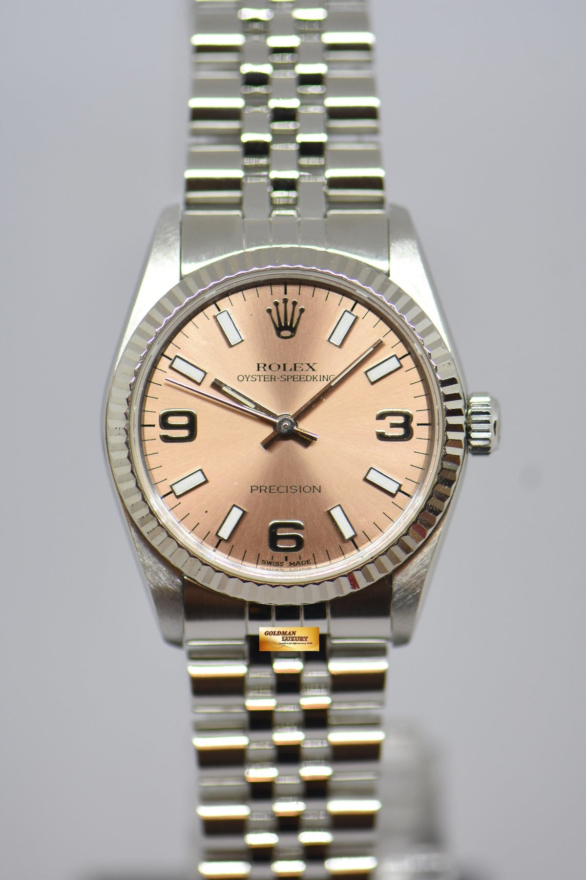 [SOLD] ROLEX OYSTER PERPETUAL BOYSIZE 31mm STEEL JUBILEE BRACELET 67514 [RECON DIAL] (MINT)